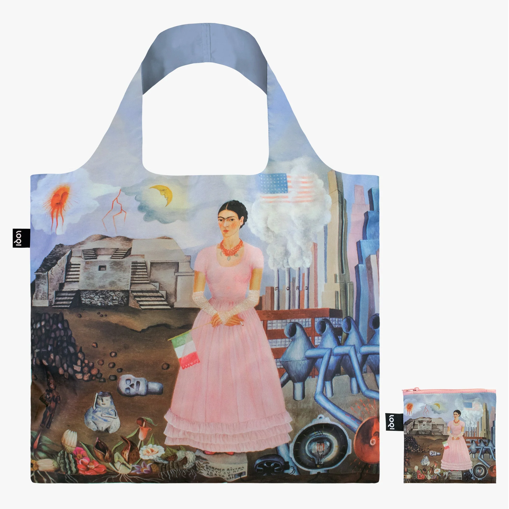 Imagem do produto  Loqi Saco Frida Kahlo - Self Portrait On The Borderline Between Mexico And The United States