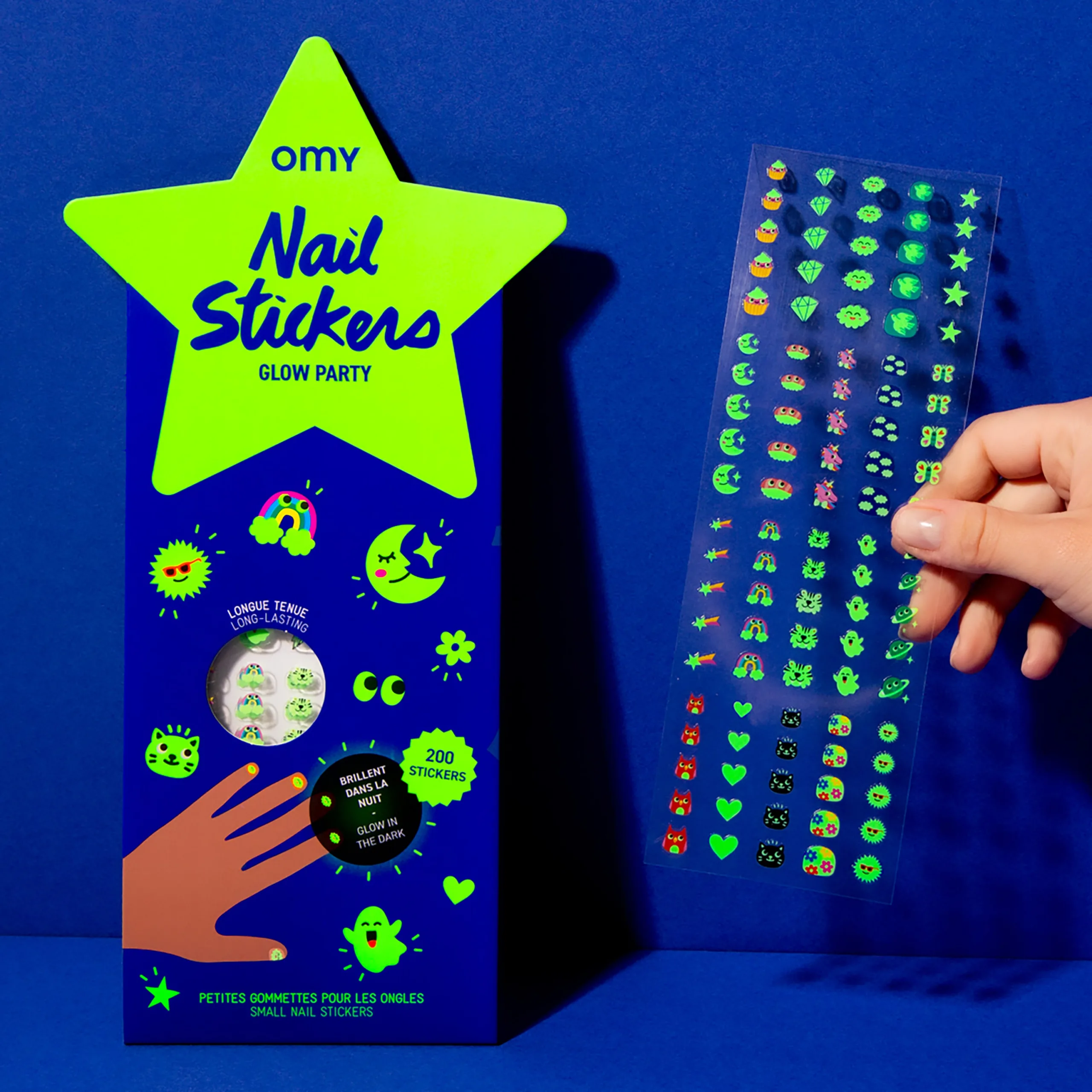 Imagem do produto  Omy Stickers para Unhas  -  Glow Party