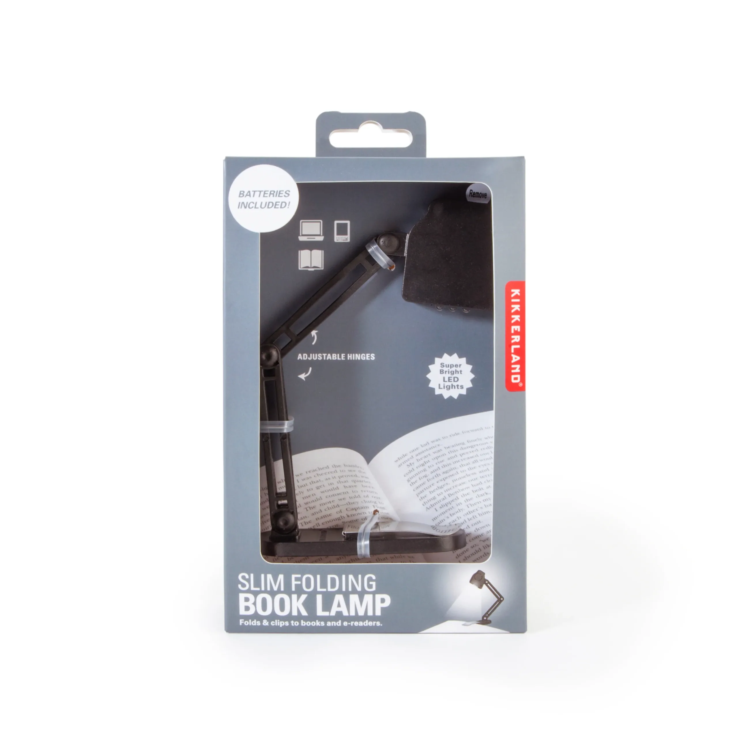 Imagem do produto  Kikkerland Slim Folding Book Lamp