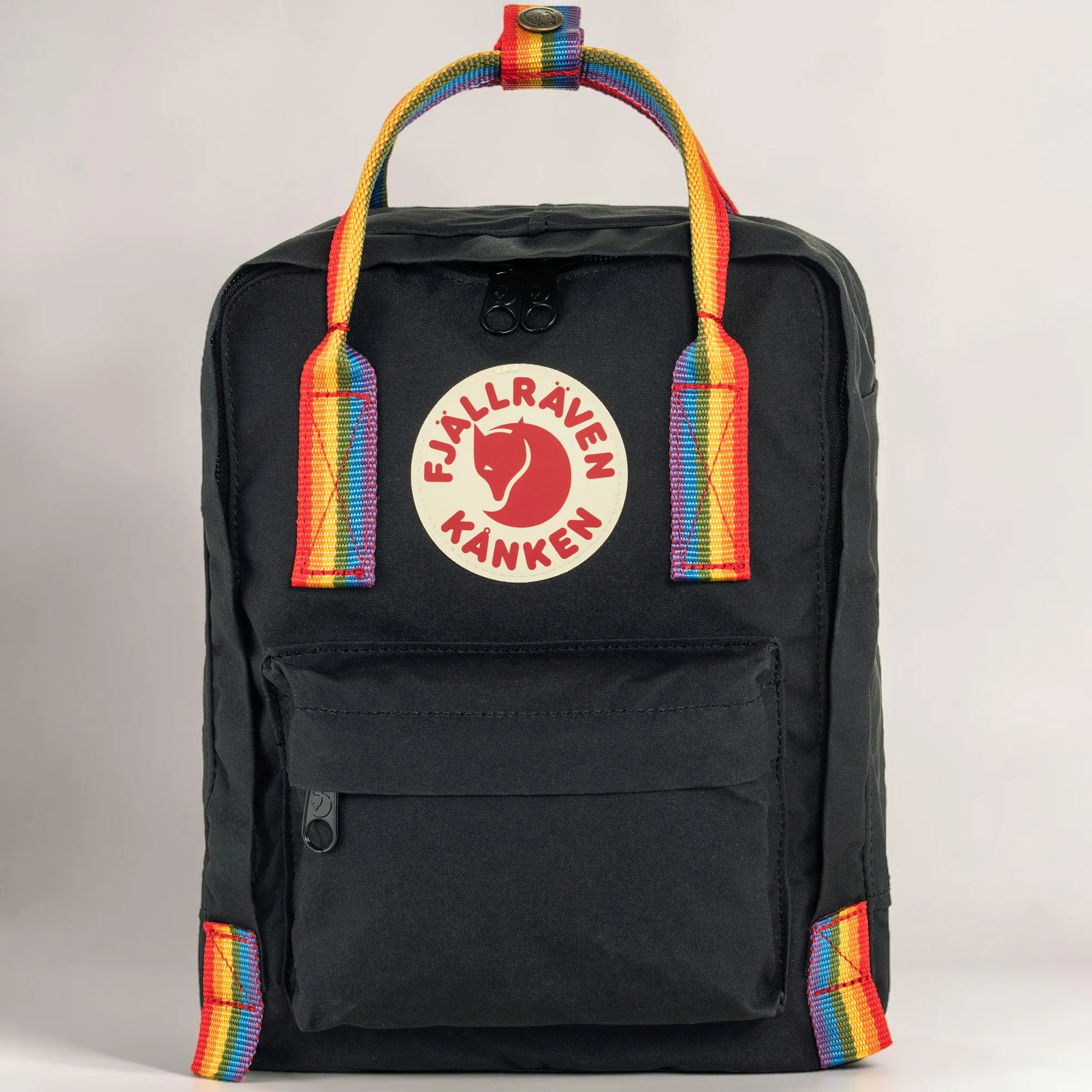 Imagem do produto  Fjallraven Kanken Mochila Rainbow Mini Black-Rainbow Pattern