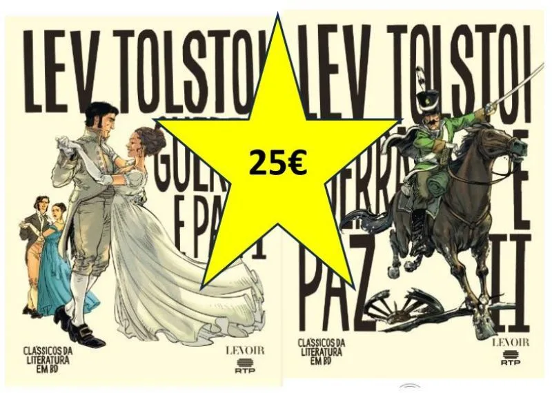 Imagem do produto  Pack Clássicos Literatura BD - Guerra e Paz I e II