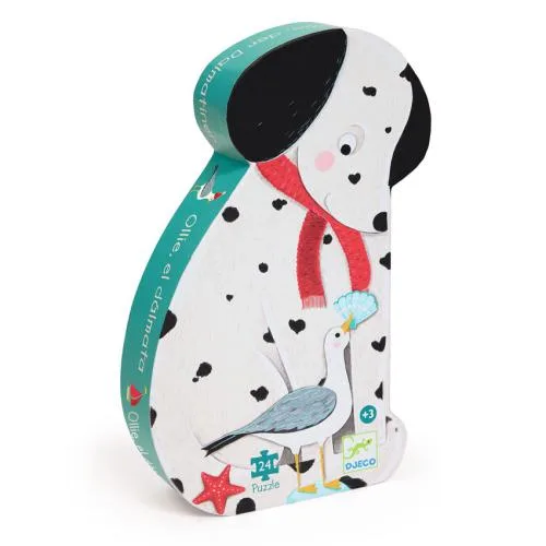 Imagem do produto  Djeco Ollie, a Dálmata - Puzzle Silhueta 24 Peças