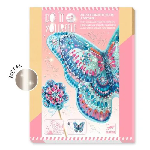 Imagem do produto  Djeco Like a Fairy - Decora Asas de Fada e Varinha