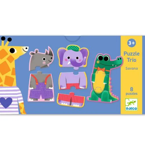 Imagem do produto  Djeco Trio Savana - Jogo de Observação