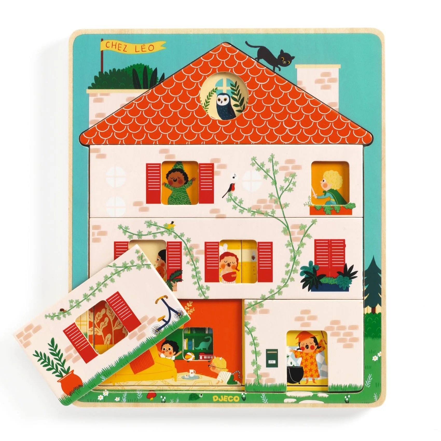 Imagem do produto  Djeco Chez Leo - Puzzle Casa