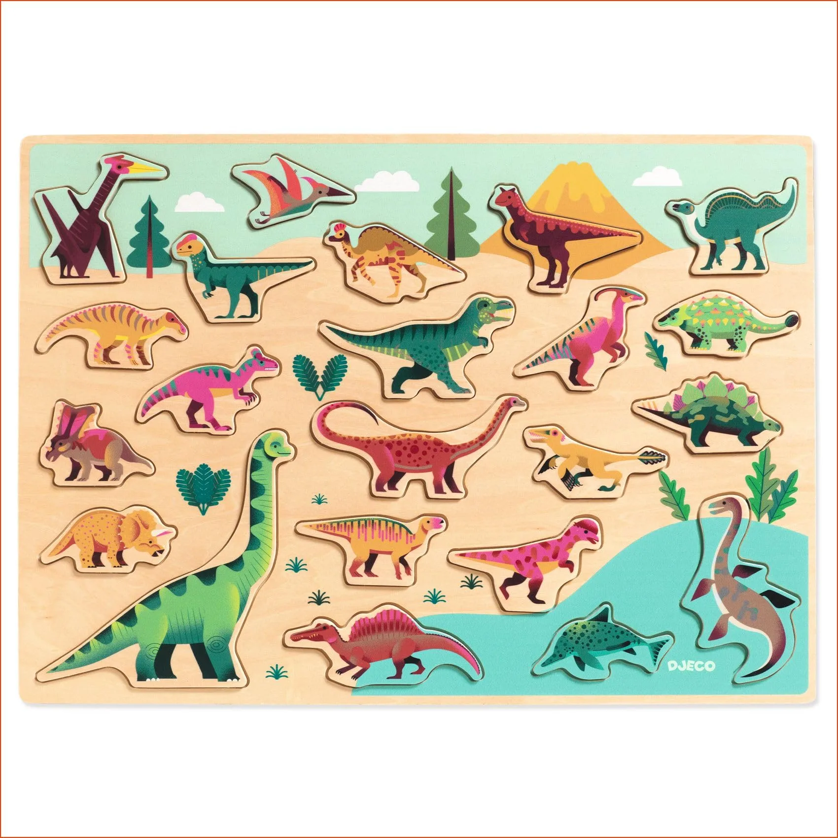Imagem do produto  Djeco Puzzlo Dino - Puzzle de Dinossauros