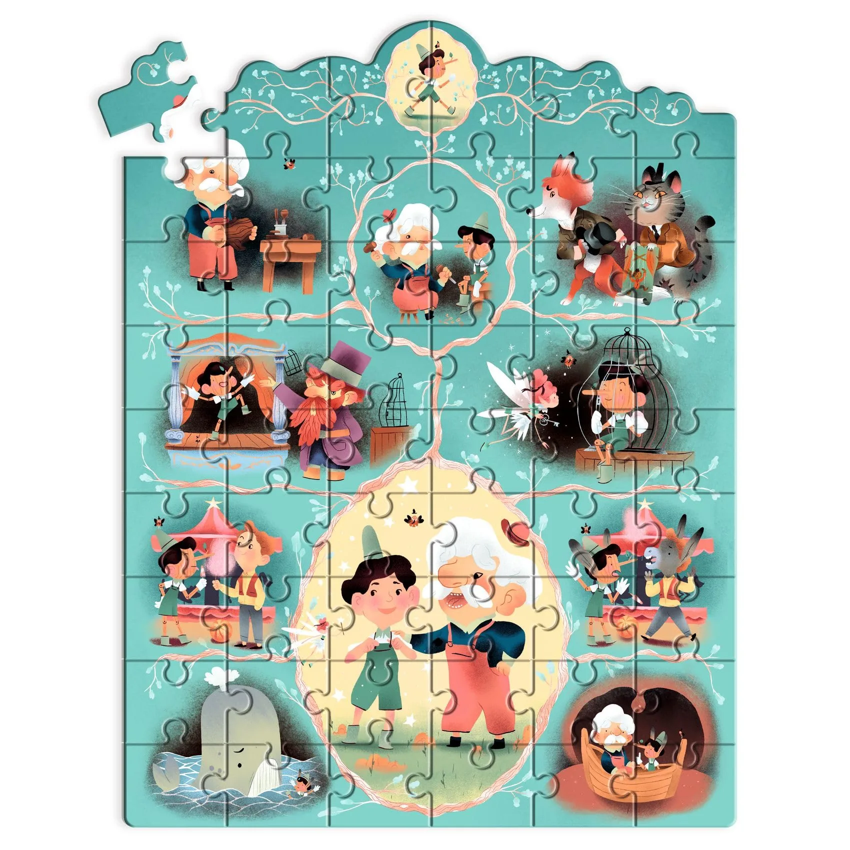 Imagem do produto  Djeco Pinóquio - Puzzle 54 Peças