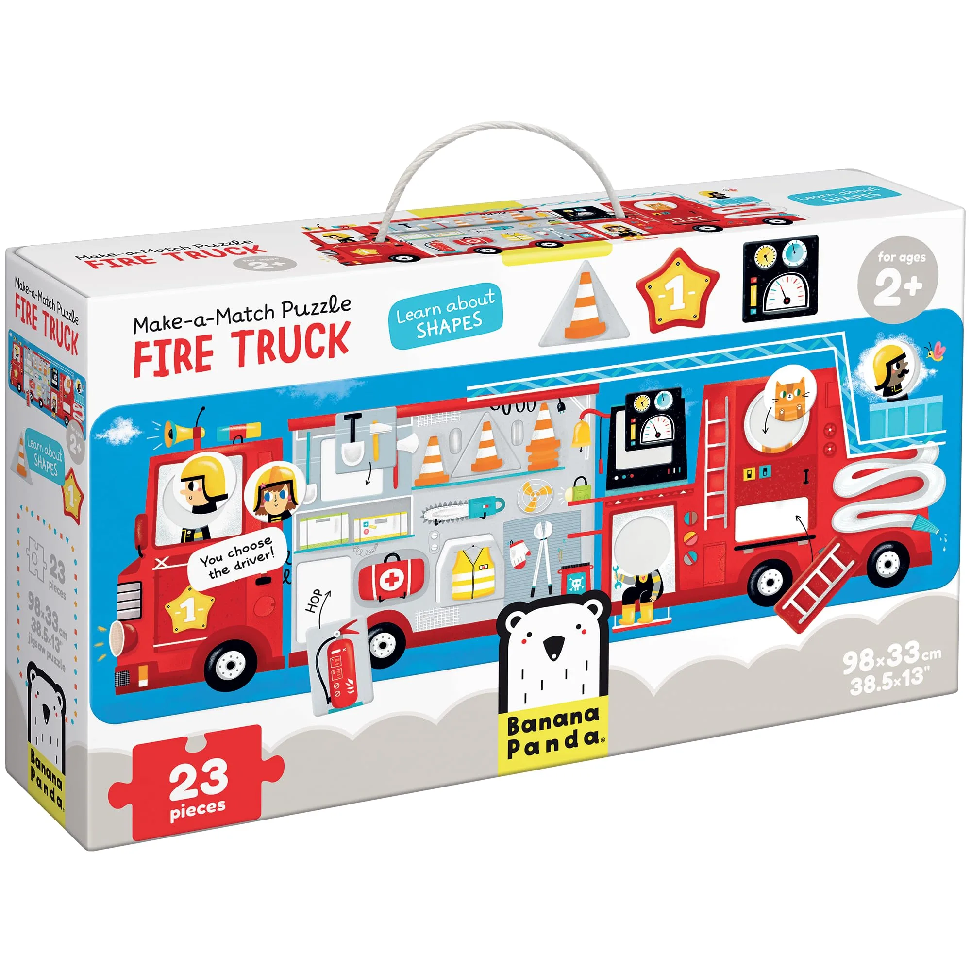 Imagem do produto  Banana Panda Make-a-Match Puzzle Camião de Bombeiros