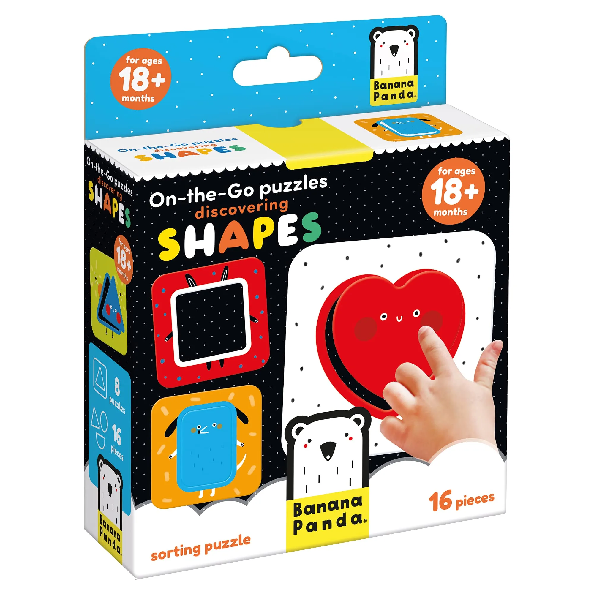 Imagem do produto  Banana Panda On-the-Go Puzzle Descobre Formas 18M+