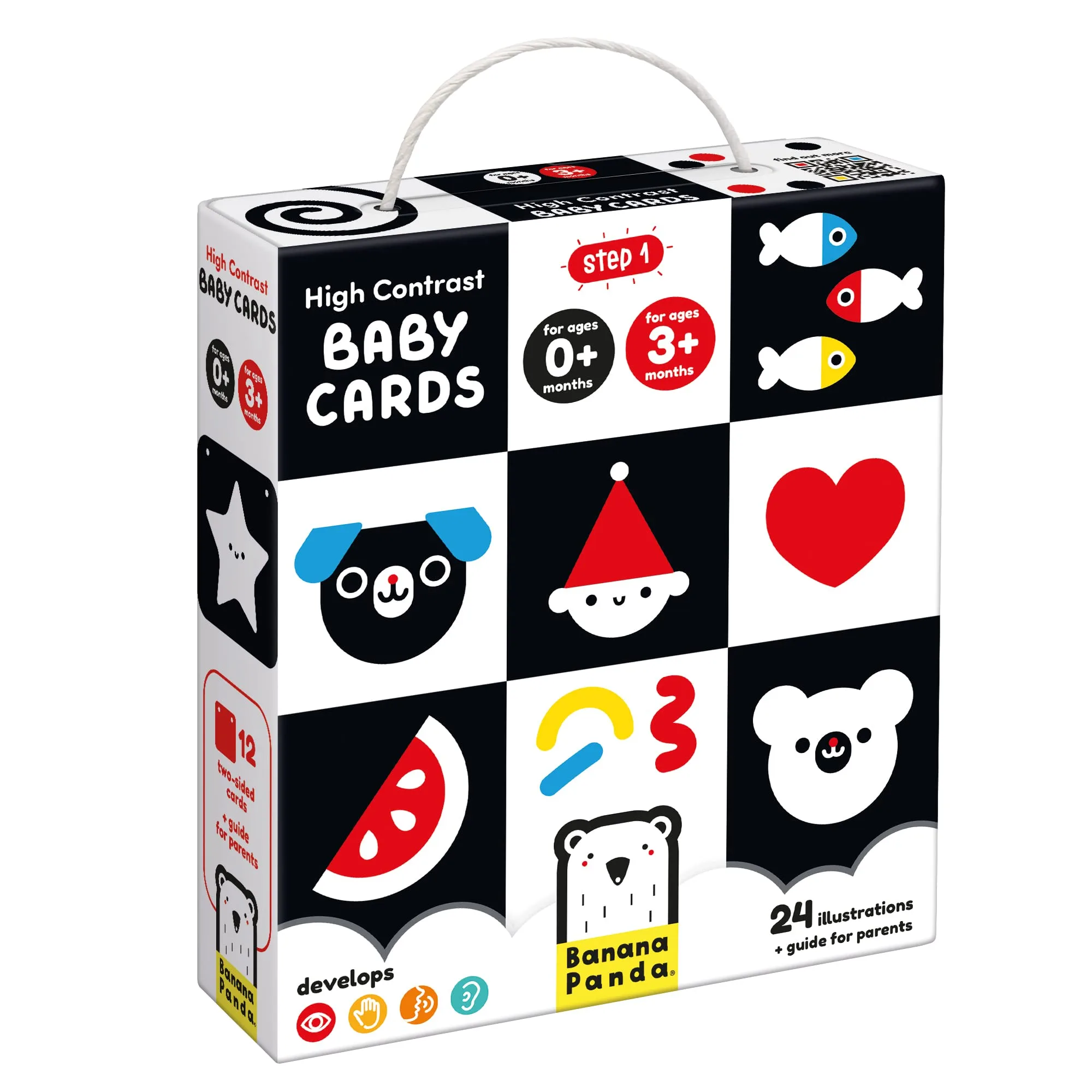 Imagem do produto  Banana Panda High Contrast Baby Cards 0M+ 3M+