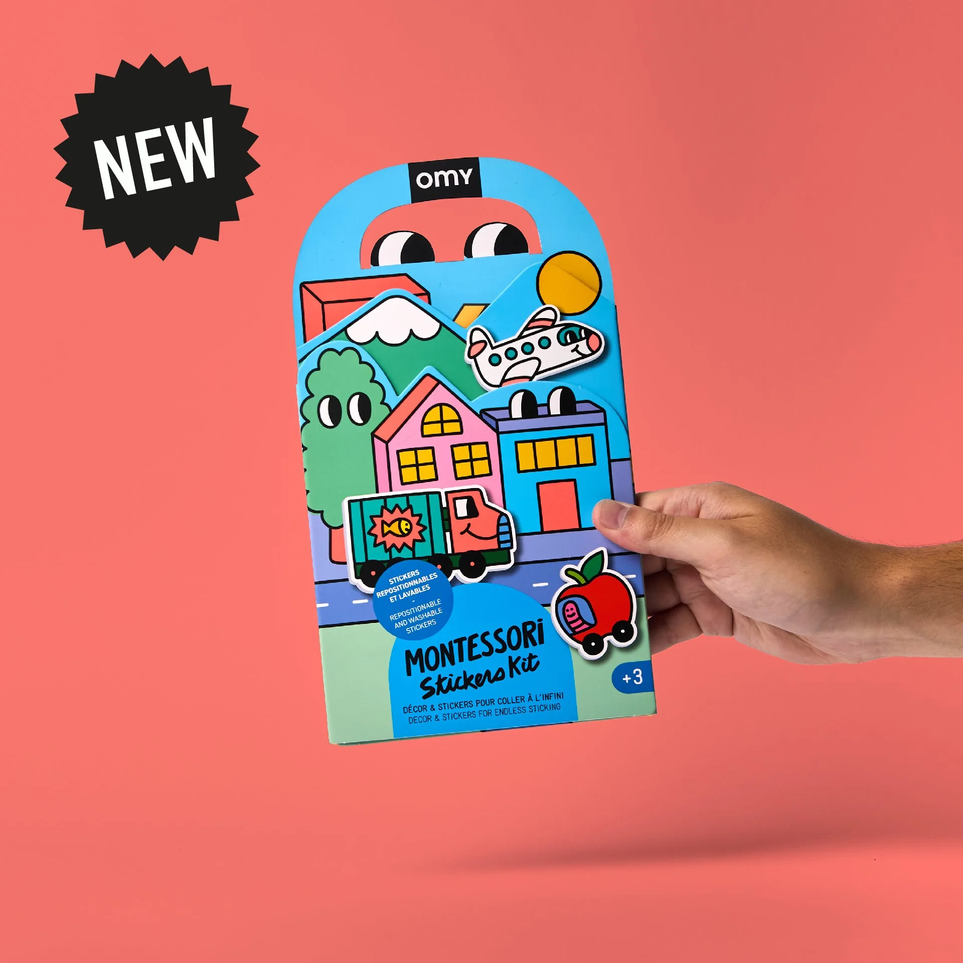 Imagem do produto  Omy Montessori Stickers Reutilizáveis  -  VROOM VROOM