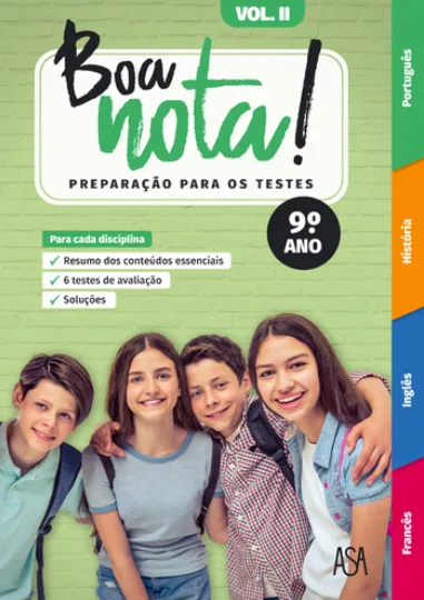 Imagem do produto  Boa Nota! Preparação para os Testes - 9.º Ano - Volume II