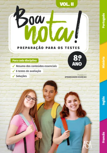 Imagem do produto  Boa Nota! Preparação para os Testes - 8.º Ano - Volume II
