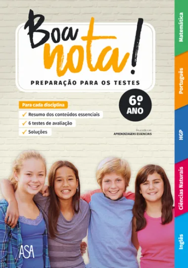Imagem do produto  Boa nota! Preparação para os Testes - 6.º Ano