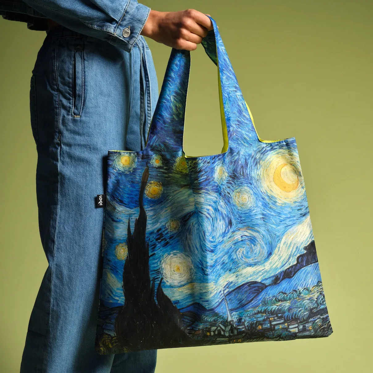 Imagem do produto  Loqi Saco Vincent Van Gogh - Starry Night Neon Yellow